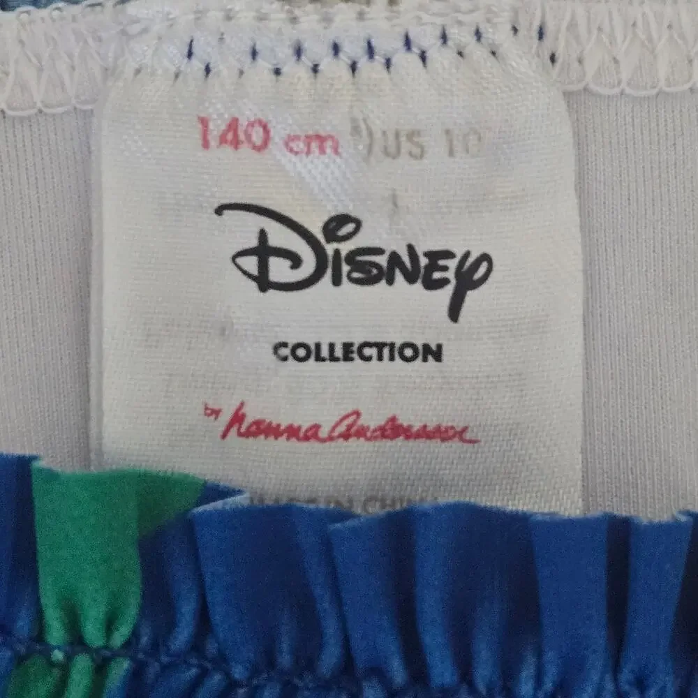 Disney x Hanna Andersson Girls Mickey Icon Smocked Swim Top Size 10
